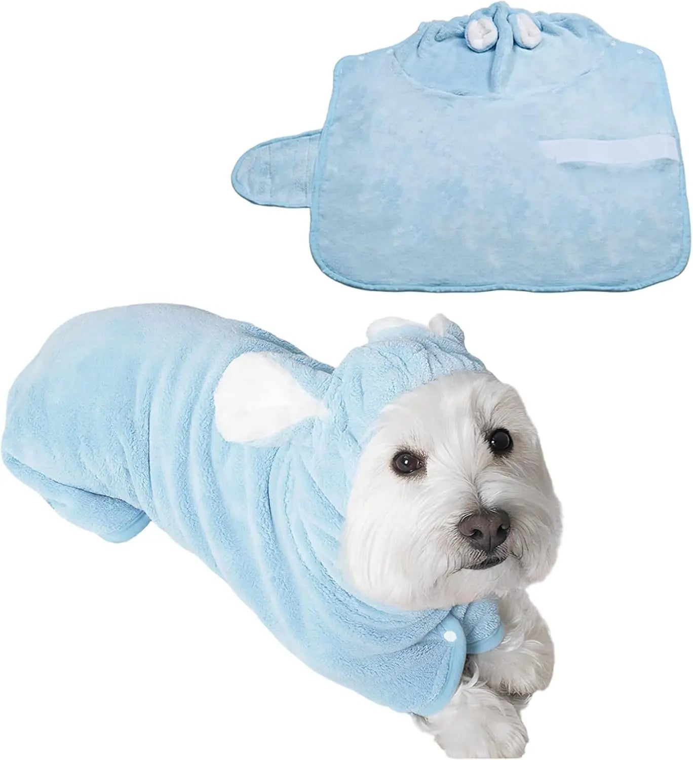 Quick-Dry Dog Bathrobe