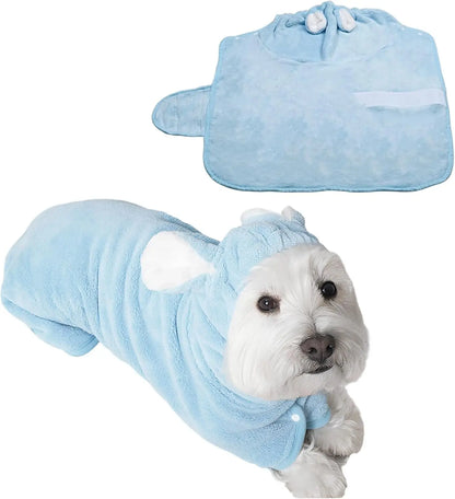 Quick-Dry Dog Bathrobe