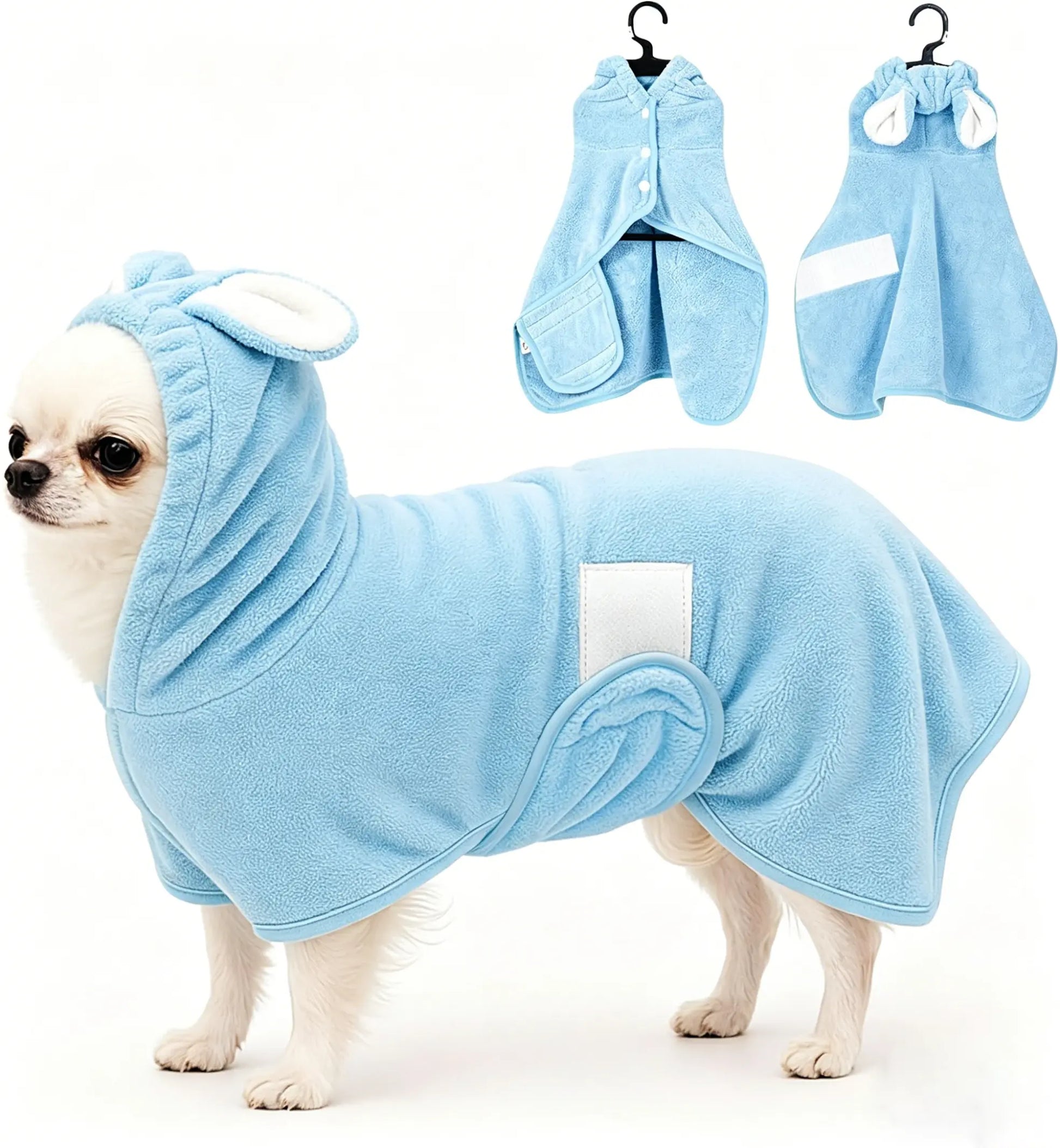Quick-Dry Dog Bathrobe