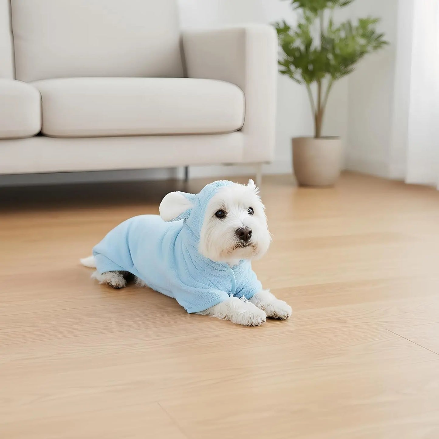 Quick-Dry Dog Bathrobe